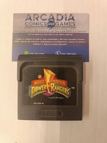 Mighty Morphin Power Rangers Game Gear Sega PAL Loose Solo Cartuccia